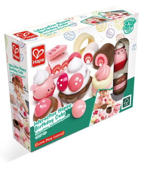 Ensemble desserts aux fraises en bois - Jouets d'imitation - Boutique LeoLudo - Hape