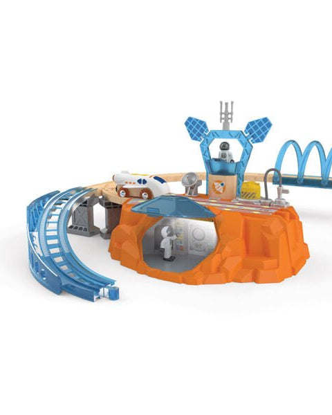 Ensemble d’exploration de Mars – Circuit de train 48 pièces -Ensembles de jeu- Boutique LeoLudo-Hape