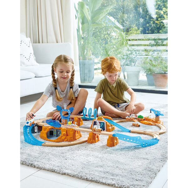 Ensemble d’exploration de Mars – Circuit de train 48 pièces -Ensembles de jeu- Boutique LeoLudo-Hape