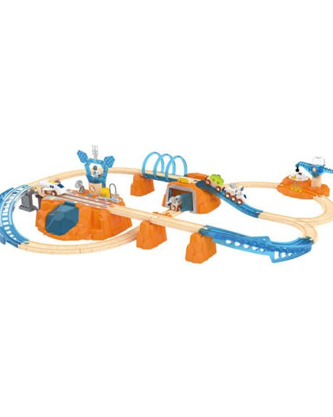Ensemble d’exploration de Mars – Circuit de train 48 pièces -Ensembles de jeu- Boutique LeoLudo-Hape