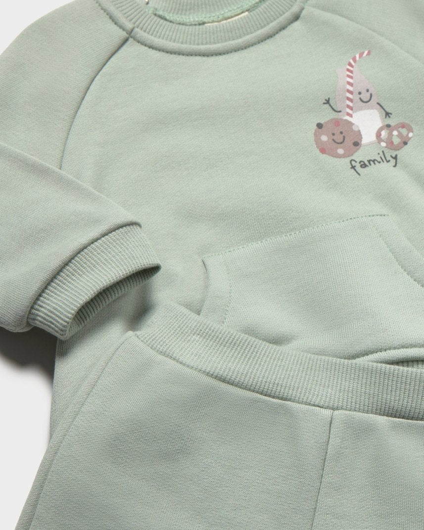 Ensemble en coton 2 pièces – Vert Sauge -Vêtements- Boutique LeoLudo-Mayoral