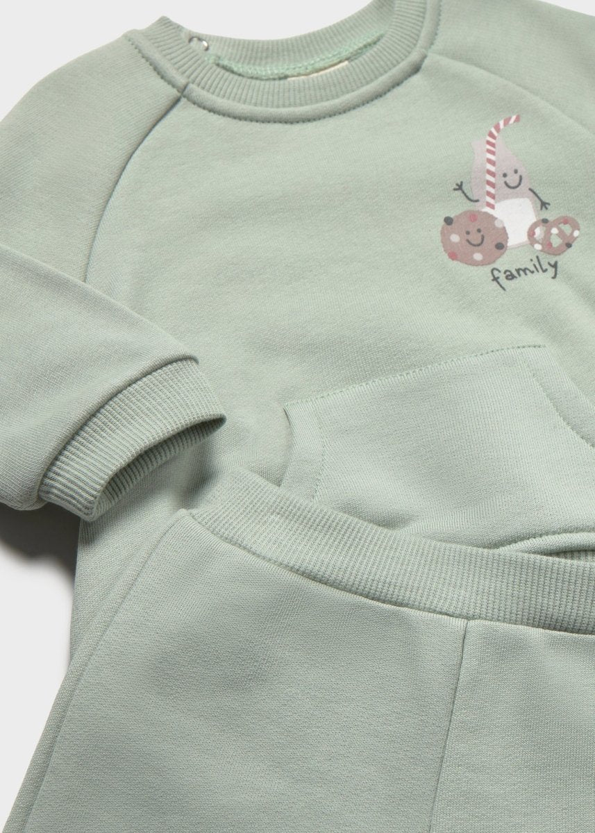 Ensemble en coton 2 pièces – Vert Sauge -Vêtements- Boutique LeoLudo-Mayoral
