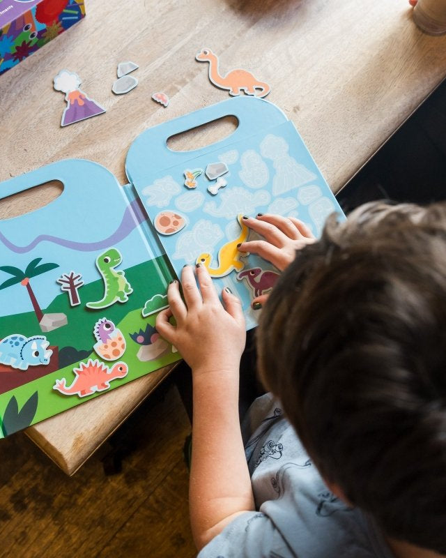 Ensemble magnétique – Dinosaures -Art & bricolage- Boutique LeoLudo-Connetix