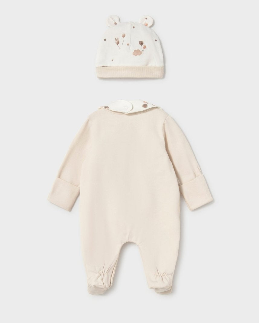 Ensemble naissance 3 pièces Mayoral – Écru -Vêtements- Boutique LeoLudo-Mayoral