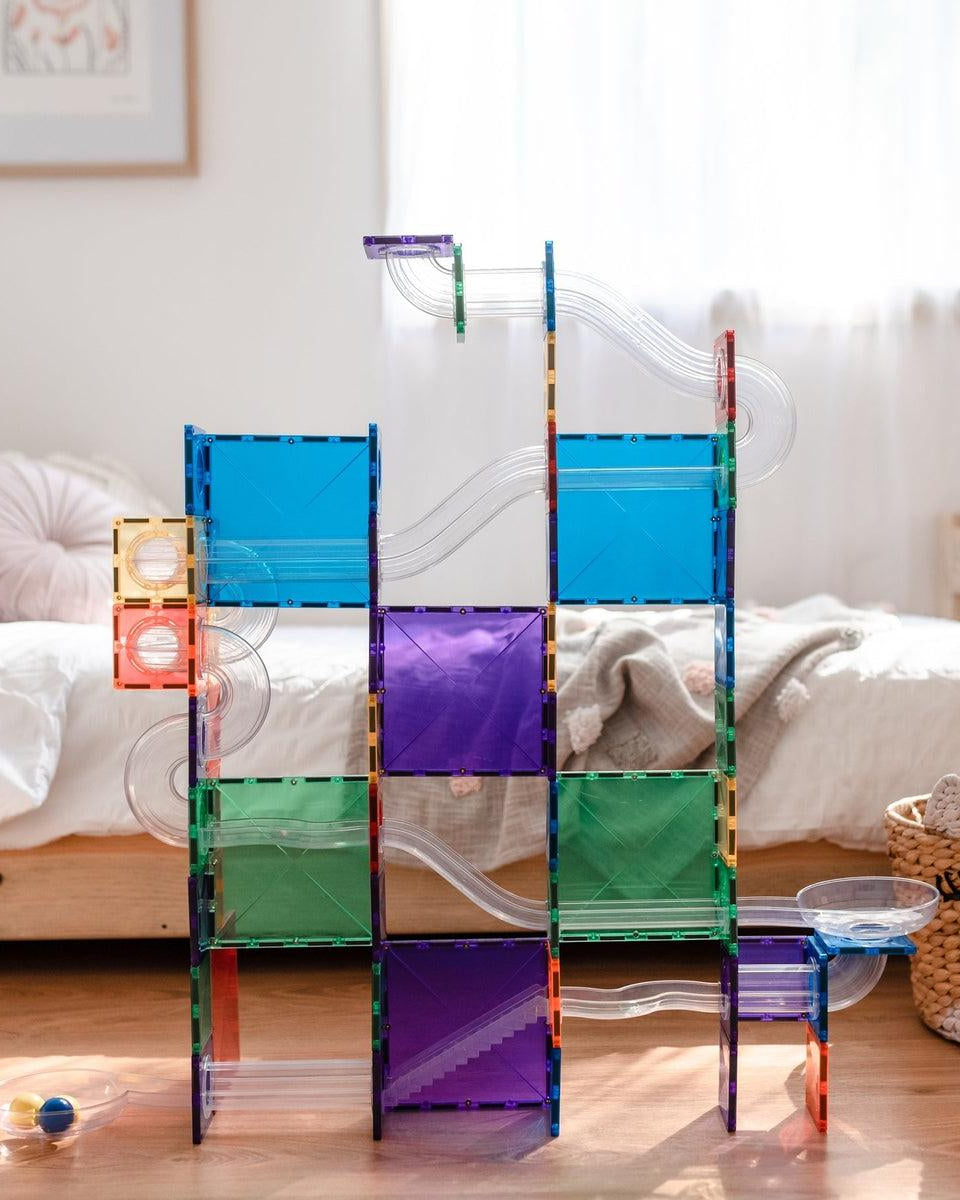 Ensemble parcours de balle Connetix (92 pcs) - Jeux de construction - Boutique LeoLudo - Connetix