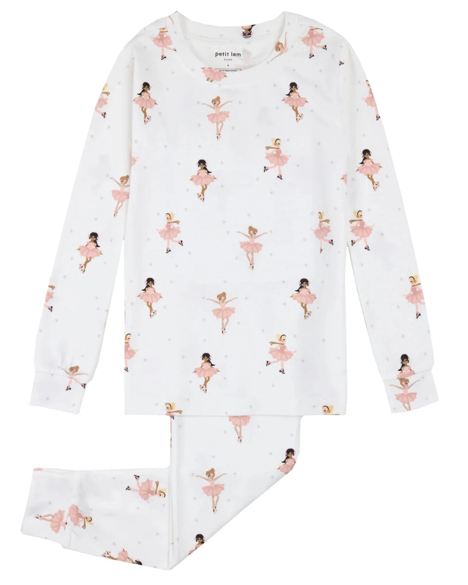 Ensemble pyjama 2 pièces Blanc Cassé -Vêtements- Boutique LeoLudo-Petit Lem