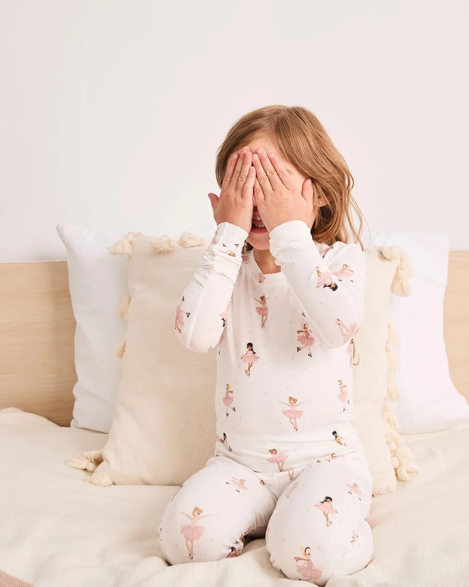Ensemble pyjama 2 pièces Blanc Cassé -Vêtements- Boutique LeoLudo-Petit Lem