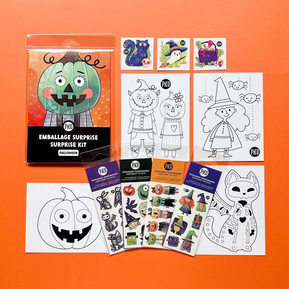 Ensemble surprise - Halloween -Art & bricolage- Boutique LeoLudo-PiCO