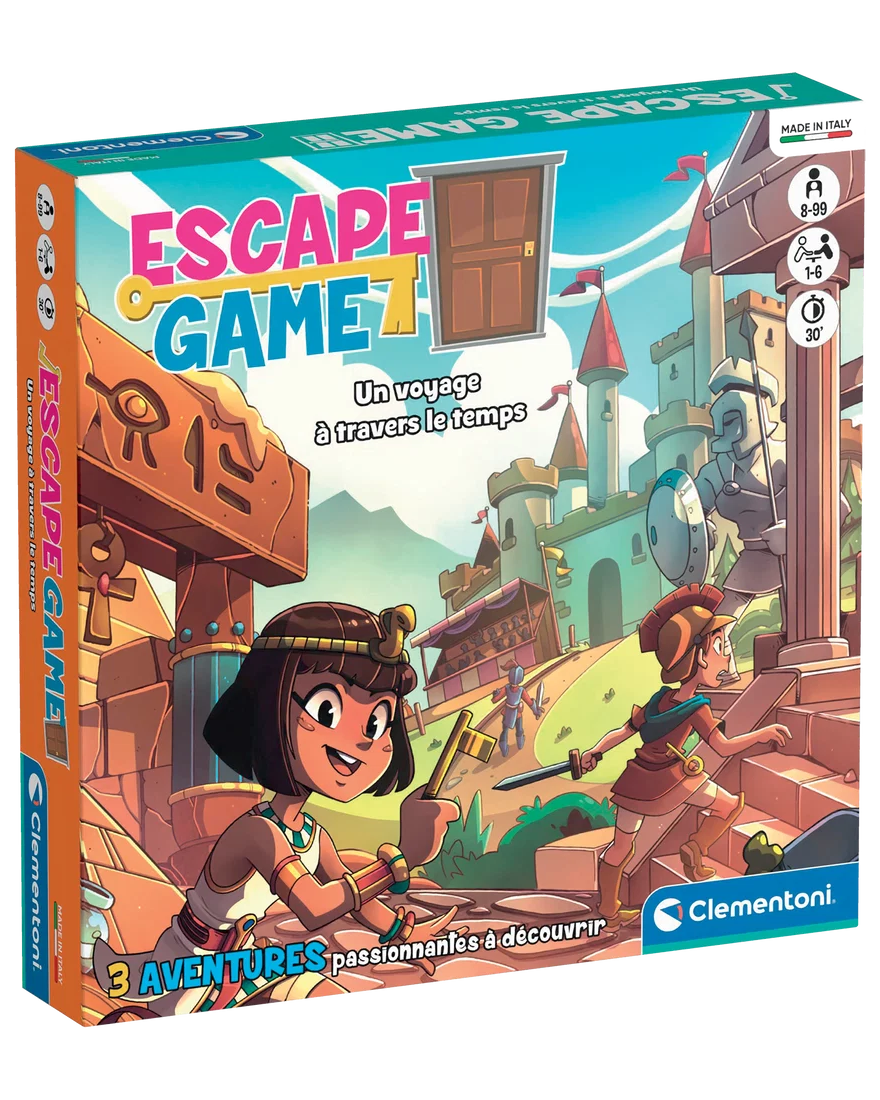 Escape Game – Un voyage à travers le temps -Jeux de société- Boutique LeoLudo-Clementoni