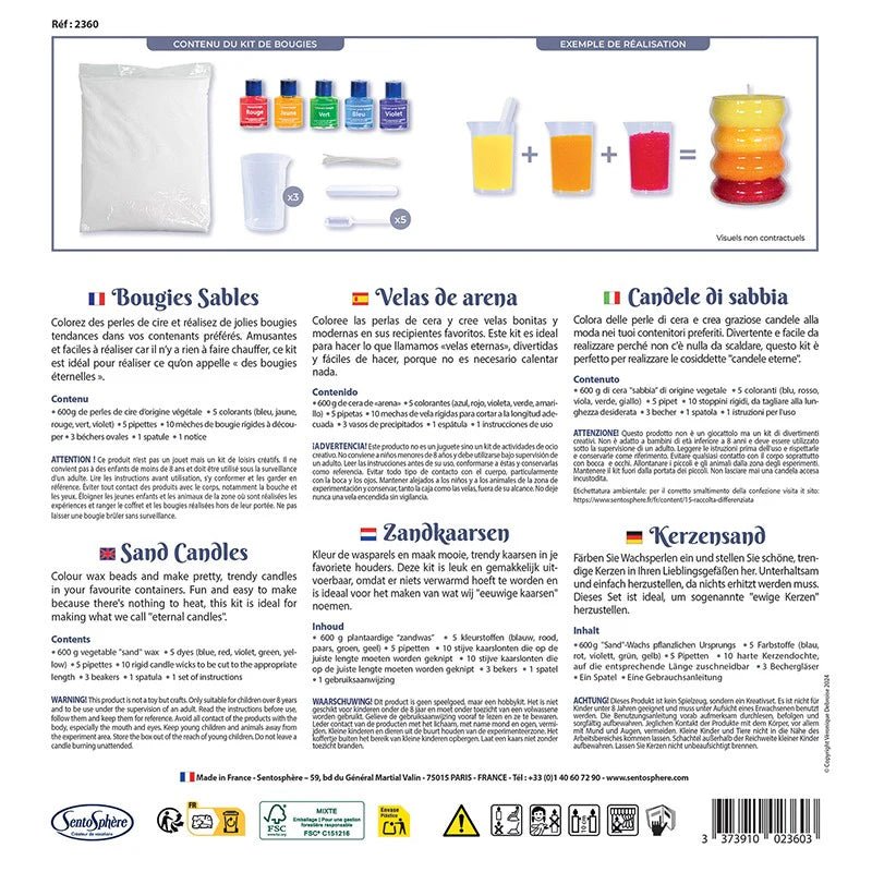 Fabrication de bougies - Jouets de bain - Boutique LeoLudo - SentoSphere