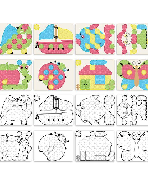Fantacolor Junior Play Eco+ (58 pcs) - Jeux d'assemblage - Boutique LeoLudo - Quercetti