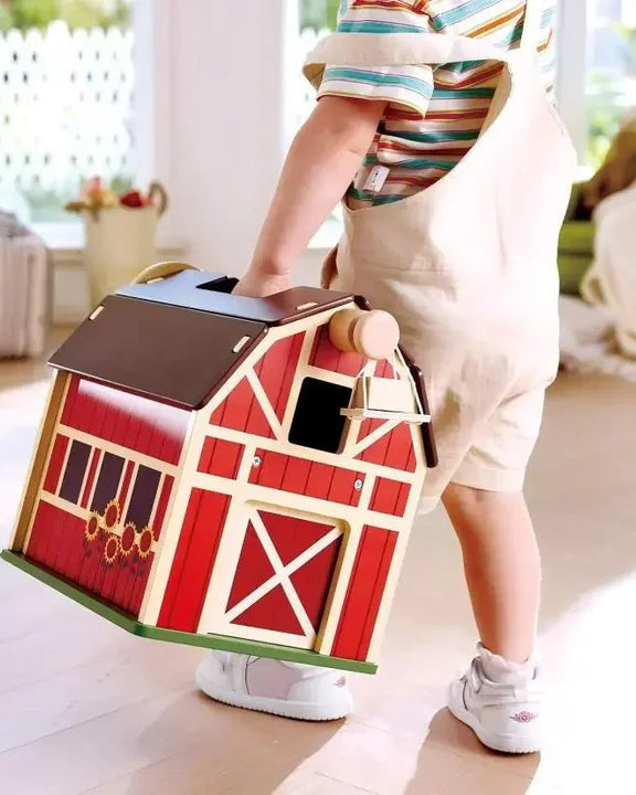 Ferme en bois – Ensemble de jeu Happy Farm - Ensembles de jeu - Boutique LeoLudo - Hape