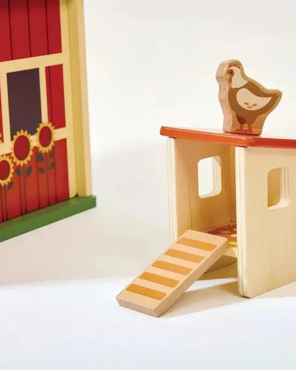 Ferme en bois – Ensemble de jeu Happy Farm - Ensembles de jeu - Boutique LeoLudo - Hape