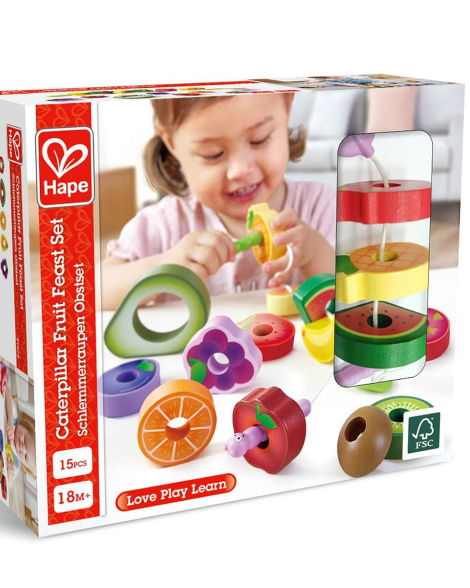 Festin de fruits de chenille - Jeux de motricité fine - Boutique LeoLudo - Hape