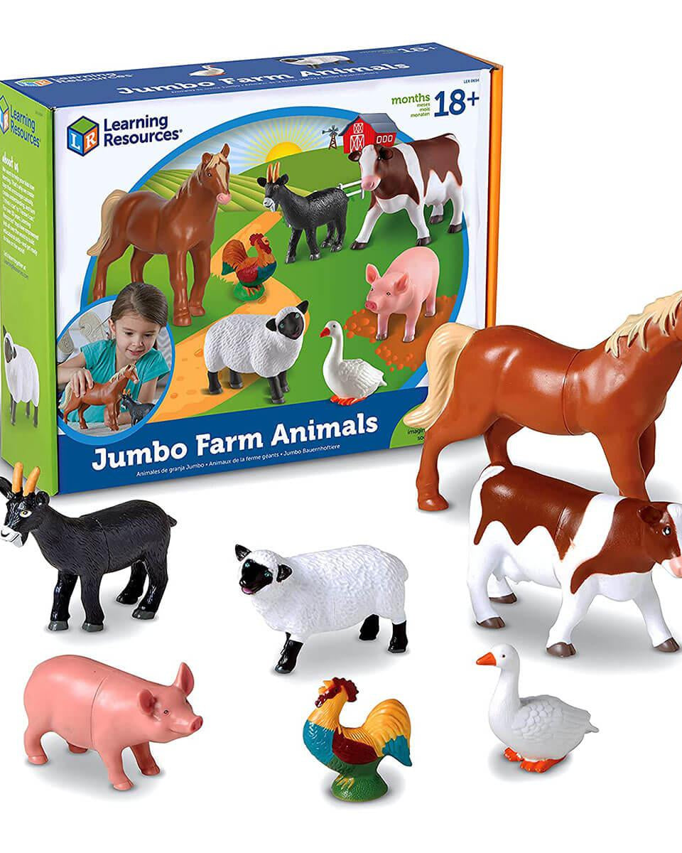 Figurines d'animaux de la ferme Jumbo - Figurines - Boutique LeoLudo - Learning Resources