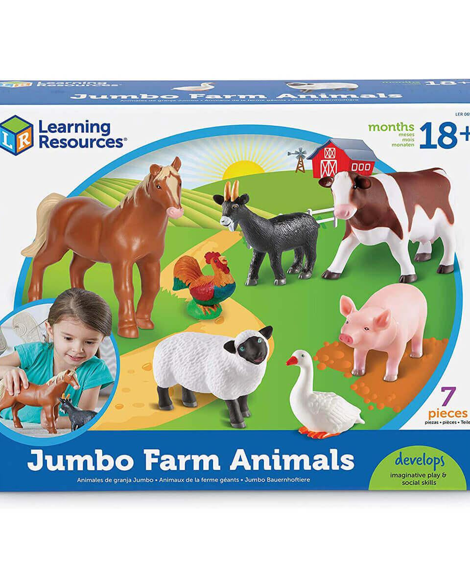 Figurines d'animaux de la ferme Jumbo - Figurines - Boutique LeoLudo - Learning Resources