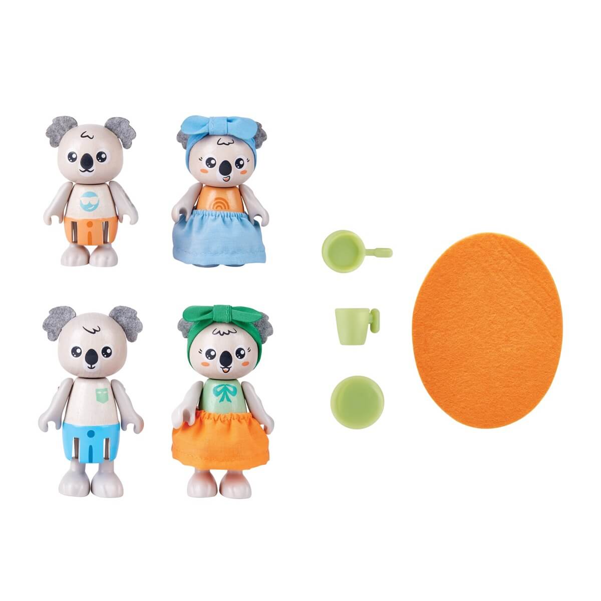 Figurines de la famille koala-Hape-Boutique LeoLudo