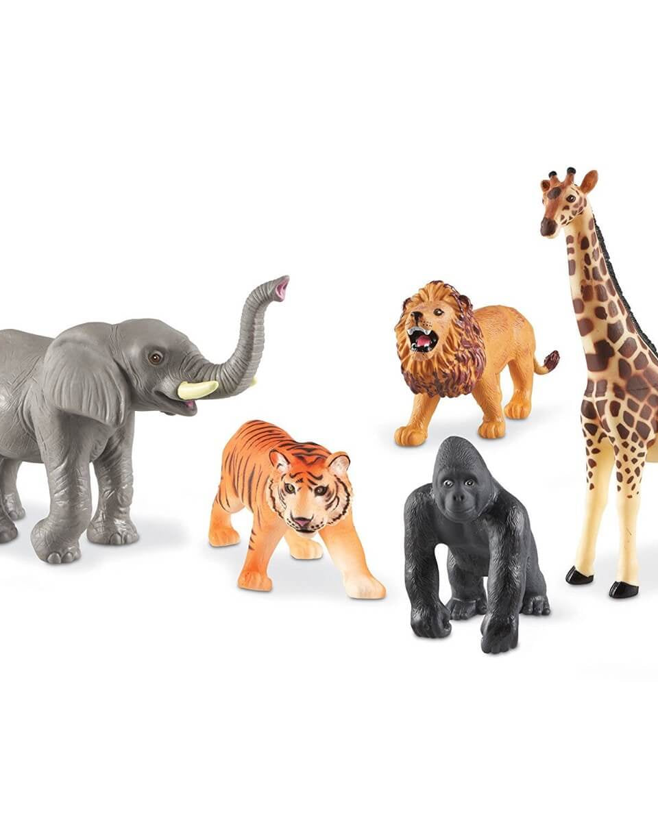 Figurines Jumbo d'animaux de la jungle - Figurines - Boutique LeoLudo - Learning Resources