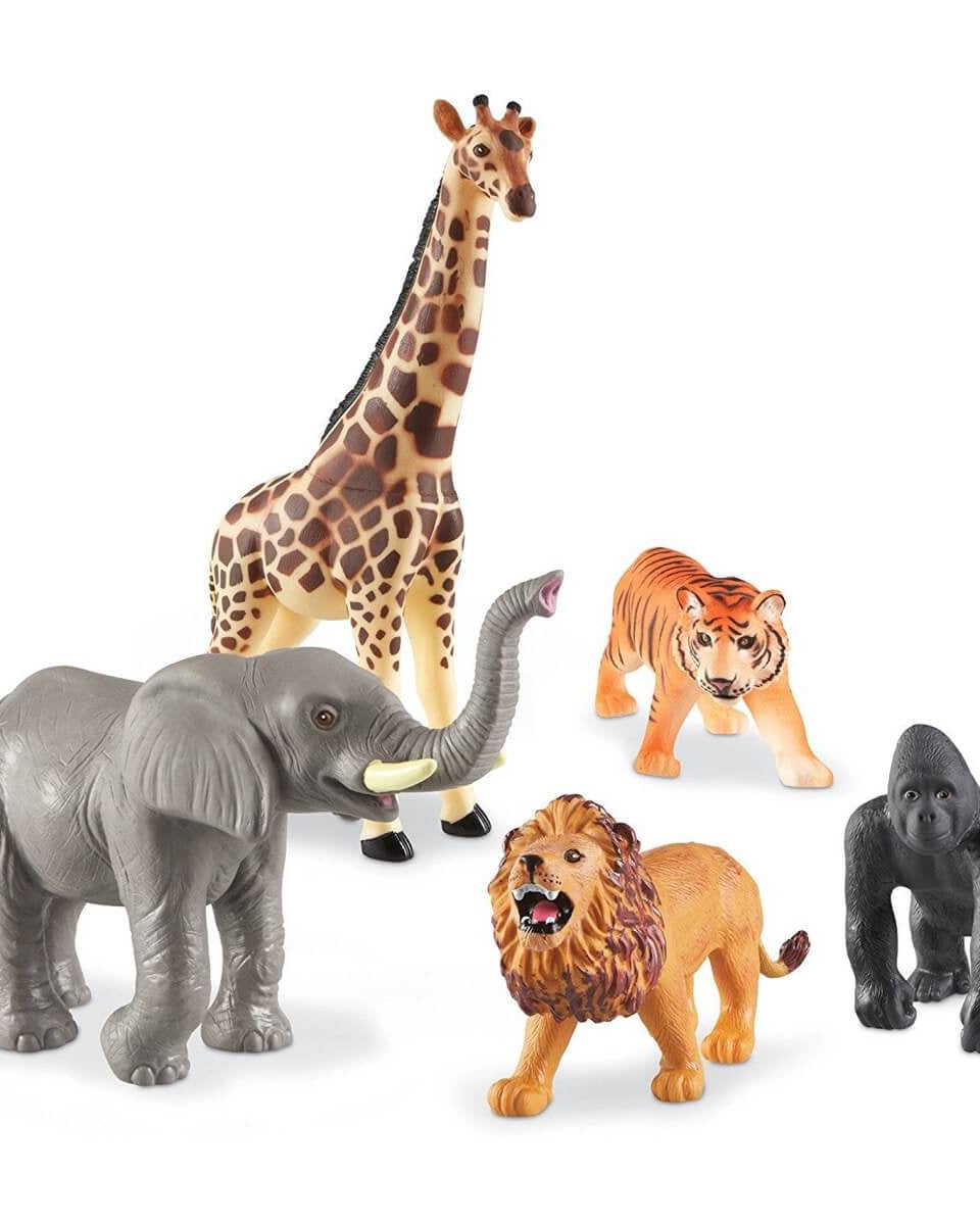 Figurines Jumbo d'animaux de la jungle - Figurines - Boutique LeoLudo - Learning Resources