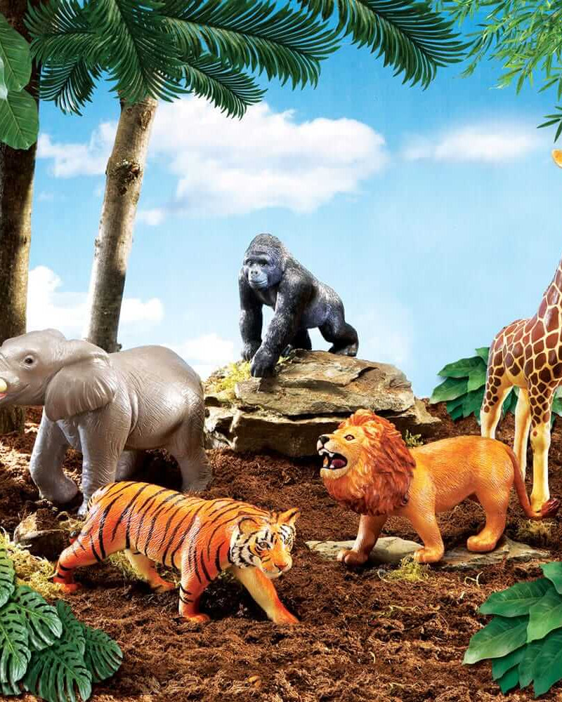 Figurines Jumbo d'animaux de la jungle - Figurines - Boutique LeoLudo - Learning Resources