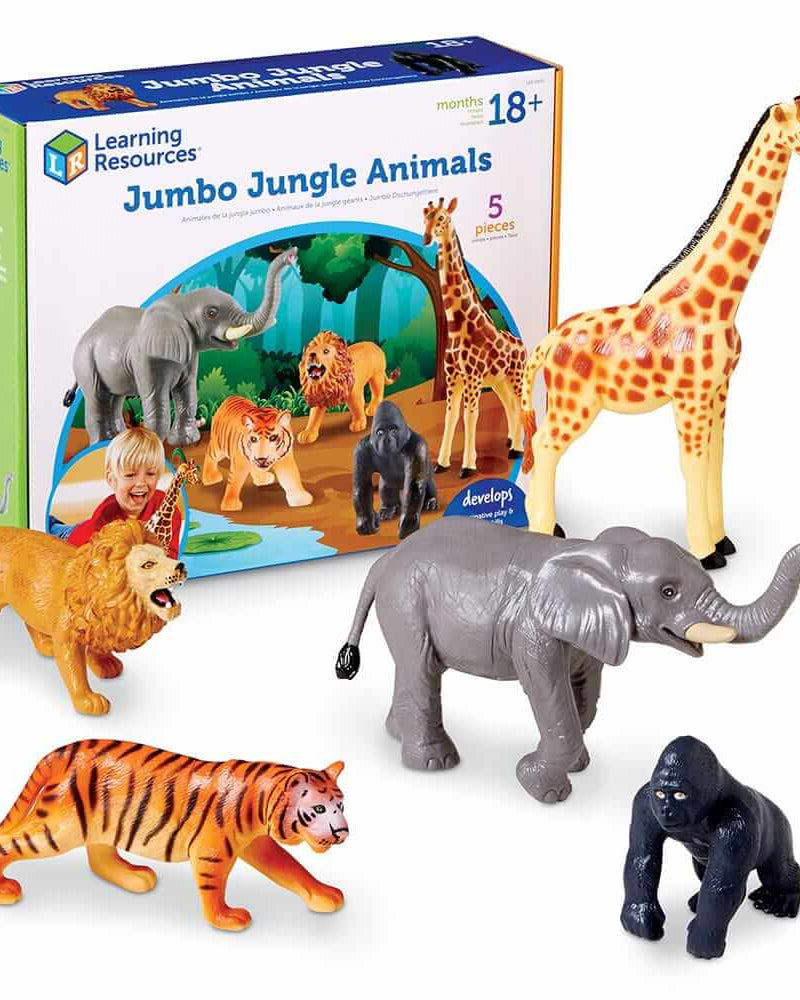 Figurines Jumbo d'animaux de la jungle - Figurines - Boutique LeoLudo - Learning Resources