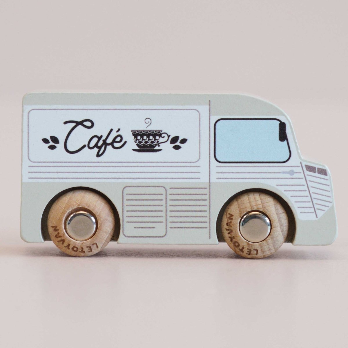 Fourgonnette café en bois Coco -Véhicules de jeu- Boutique LeoLudo-Le Toy Van