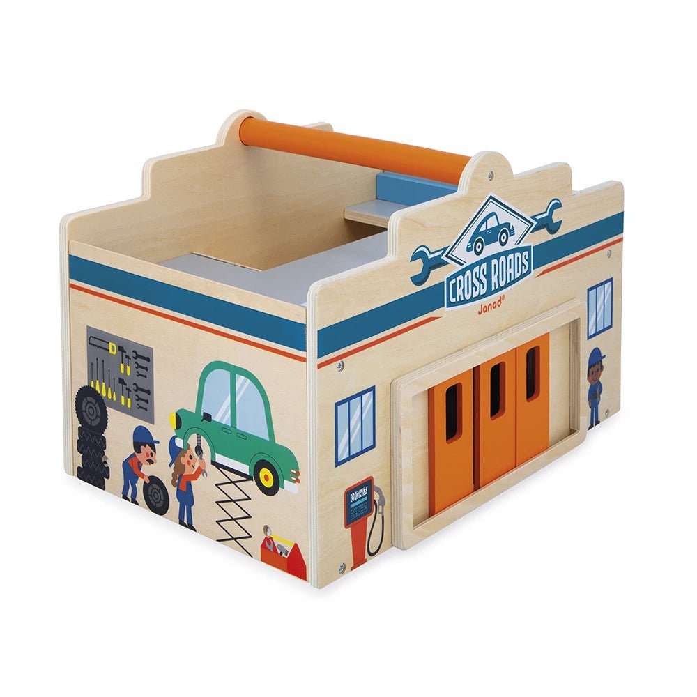 Garage en bois Ville - Cross Roads - Ensembles de jeu - Boutique LeoLudo - Tender Leaf Toys