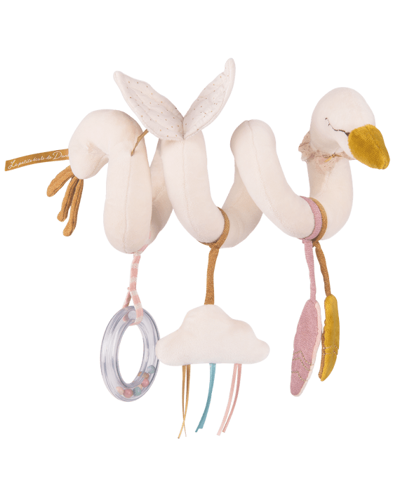 Grande peluche Spirale d'activités Cygne - Jouets d'éveil - Boutique LeoLudo - Moulin Roty