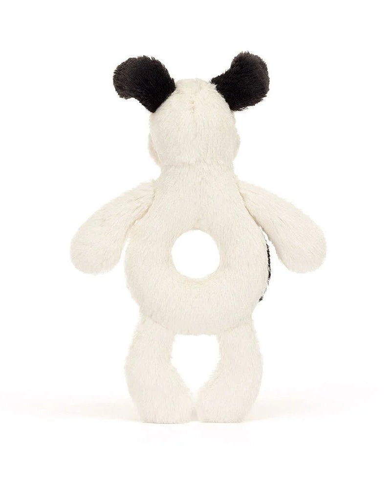 Hochet anneau - Chiot noir et crème - Jouets d'éveil - Boutique LeoLudo - Jellycat