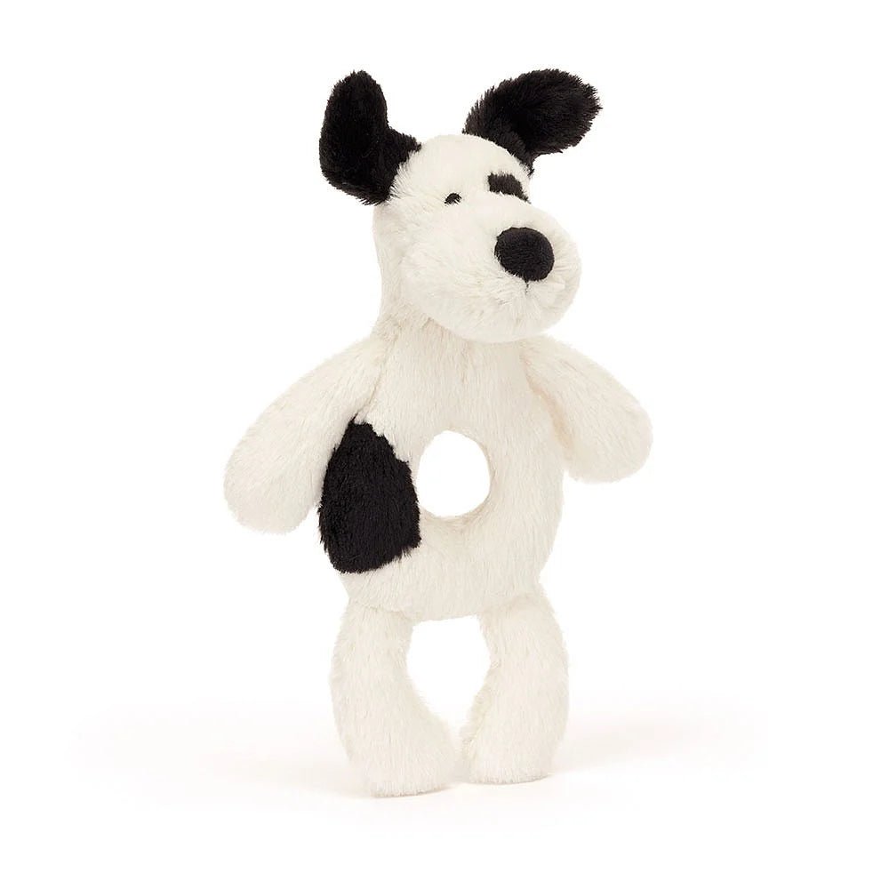 Hochet anneau - Chiot noir et crème - Jouets d'éveil - Boutique LeoLudo - Jellycat