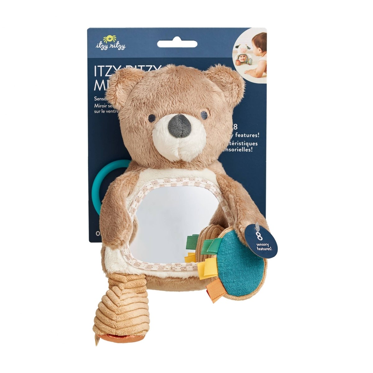 Itzy Bitzy Mirror™ – Theo le petit ours -Jouets d'éveil- Boutique LeoLudo-Itzy Ritzy Canada