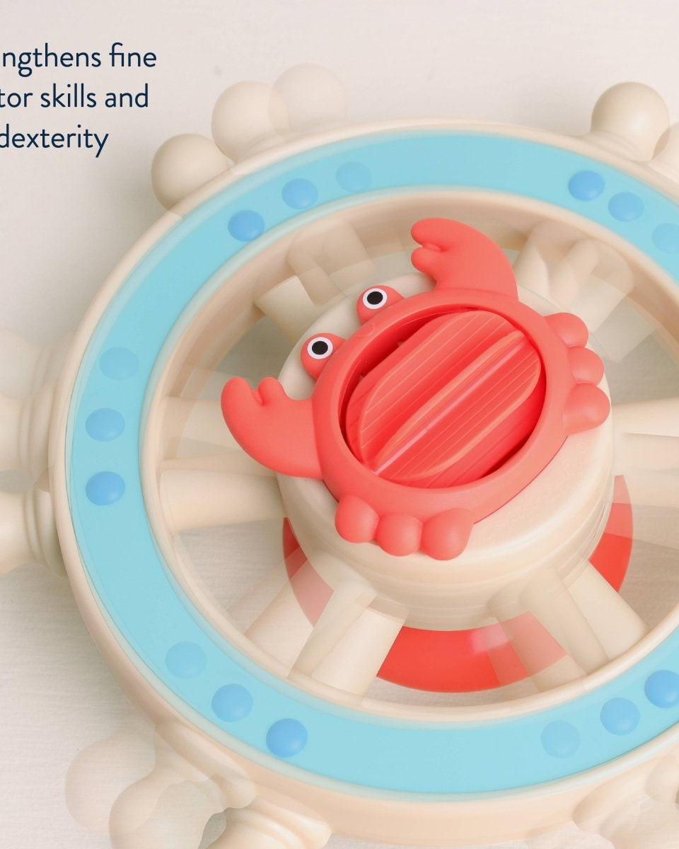 Itzy Captain™ – Volant d’activités sensoriel -Jouets d'éveil- Boutique LeoLudo-Itzy Ritzy Canada