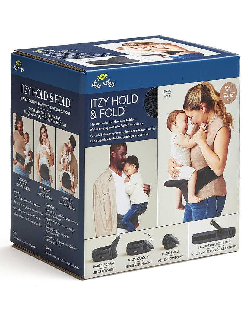 Itzy Hold & Fold™ – Porte-bébé siège de hanche -Équipement bébé- Boutique LeoLudo-Itzy Ritzy Canada