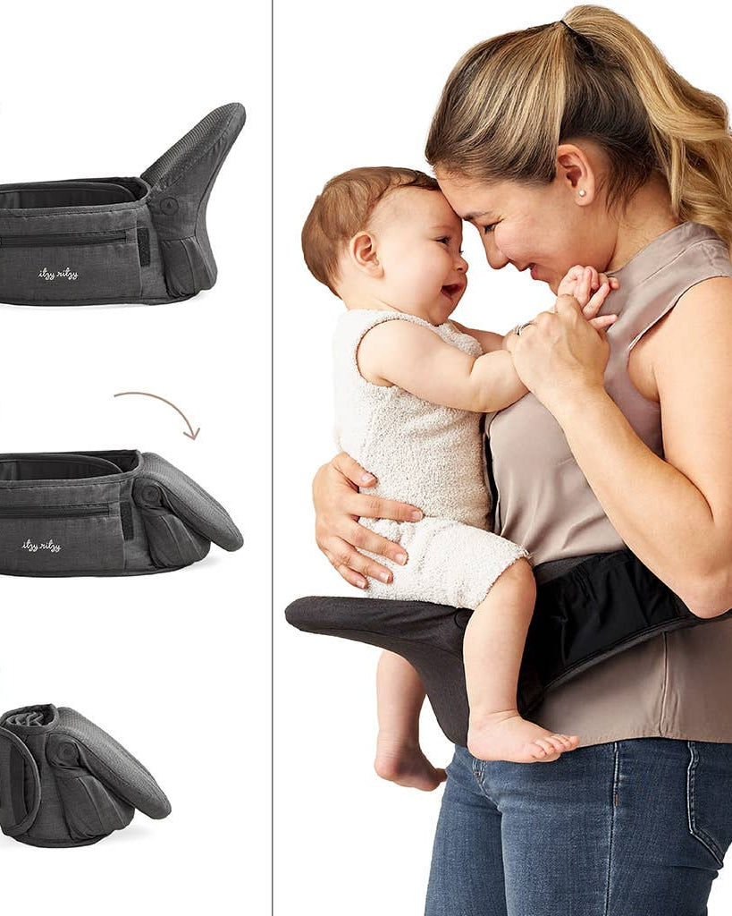 Itzy Hold & Fold™ – Porte-bébé siège de hanche -Équipement bébé- Boutique LeoLudo-Itzy Ritzy Canada