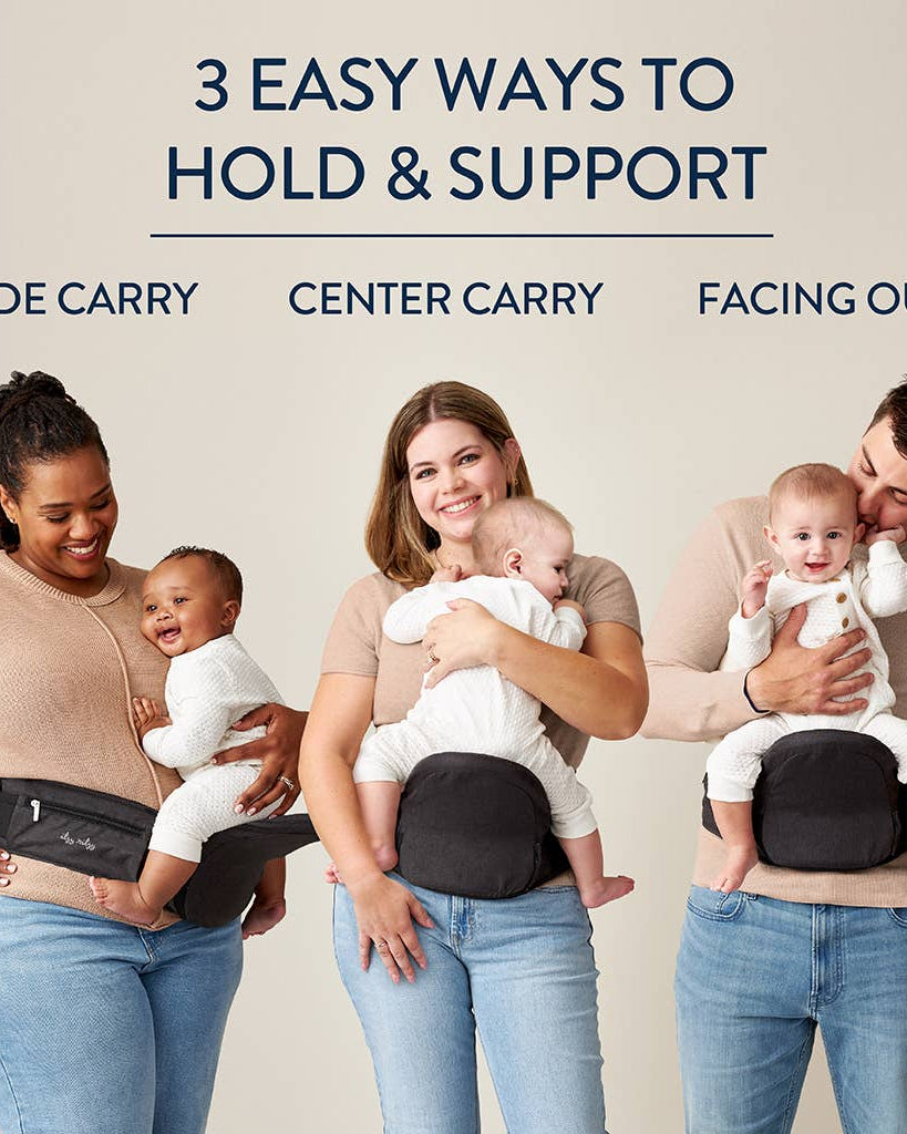 Itzy Hold & Fold™ – Porte-bébé siège de hanche -Équipement bébé- Boutique LeoLudo-Itzy Ritzy Canada