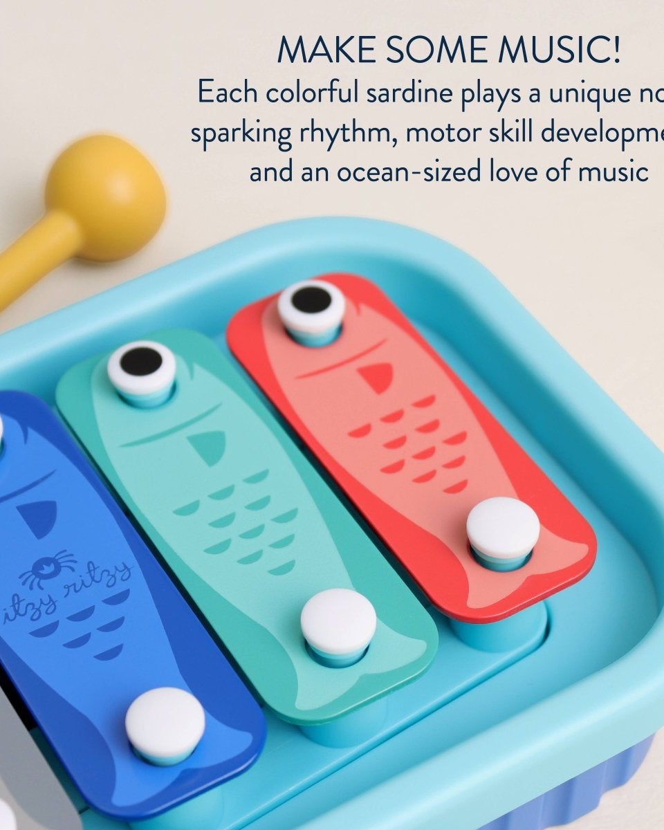 Itzy Music School – Xylophone « Sardines » -Jouets d'éveil- Boutique LeoLudo-Itzy Ritzy Canada