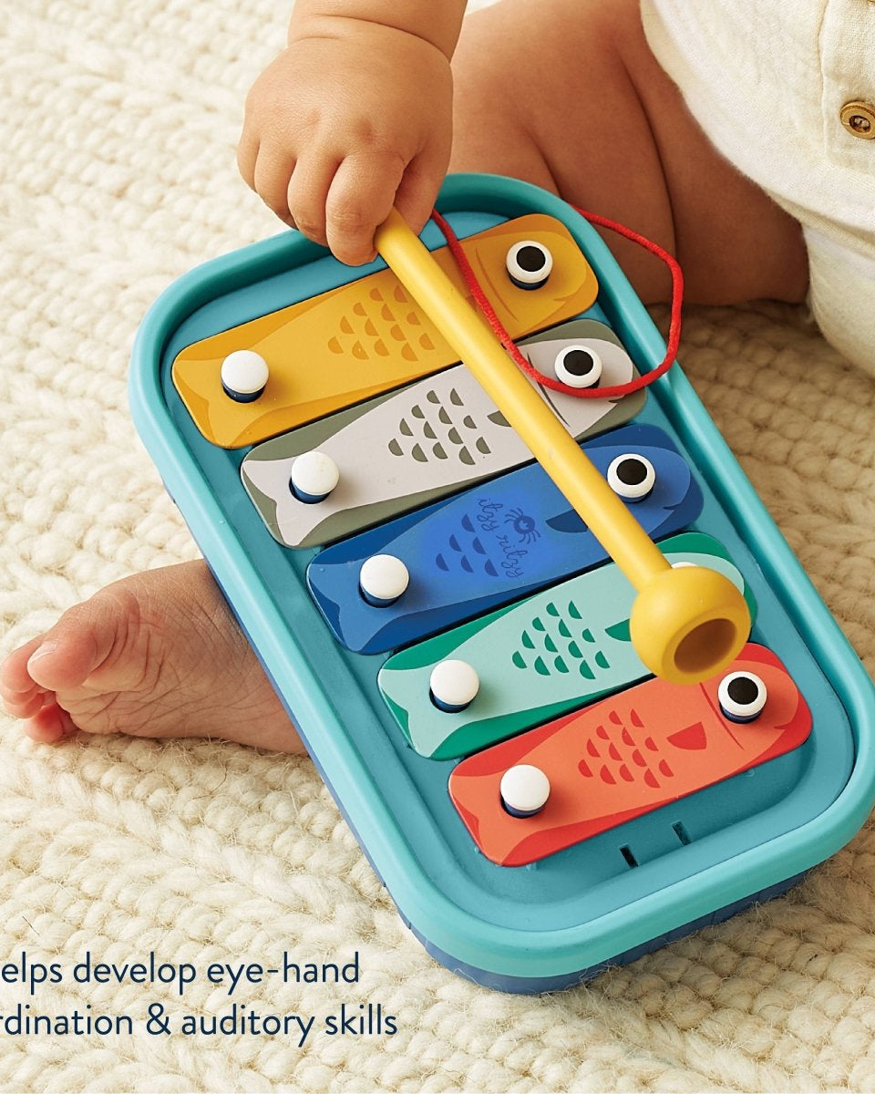 Itzy Music School – Xylophone « Sardines » -Jouets d'éveil- Boutique LeoLudo-Itzy Ritzy Canada