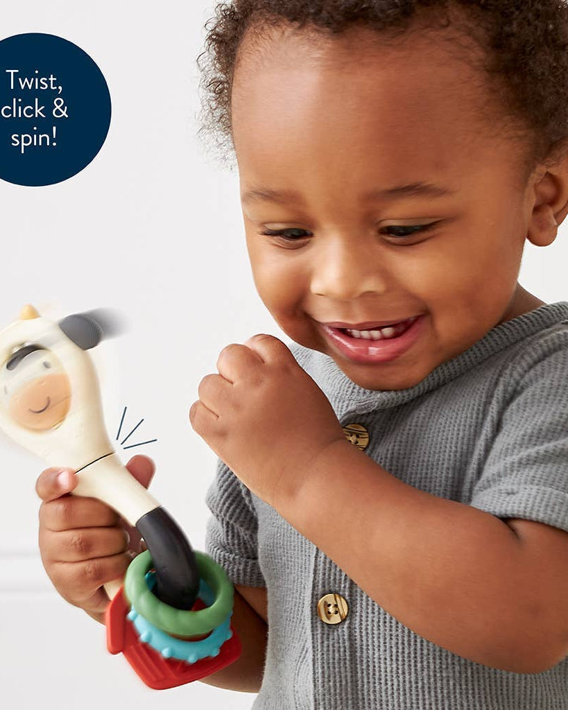 Itzy Spinner™ – Hochet et jouet de dentition sensoriel -Jouets sensoriels- Boutique LeoLudo-Itzy Ritzy Canada
