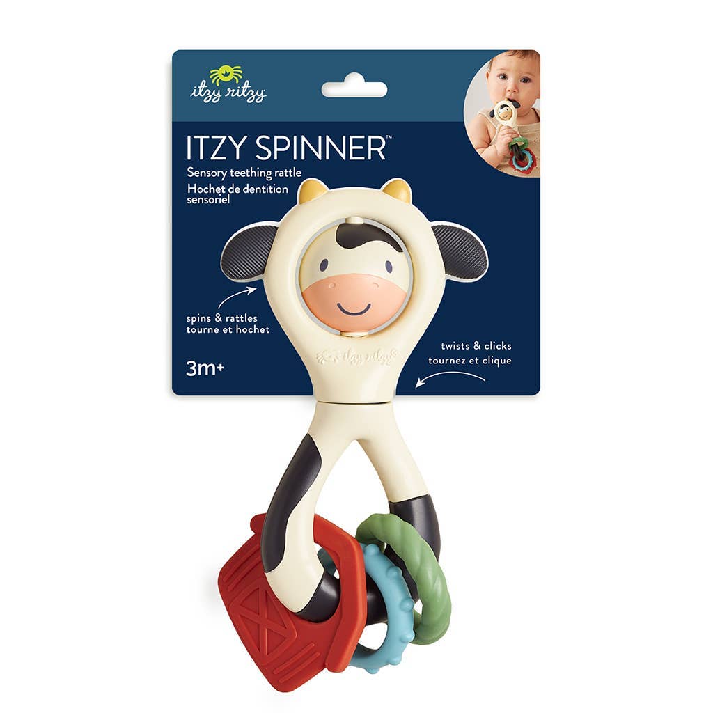 Itzy Spinner™ – Hochet et jouet de dentition sensoriel -Jouets sensoriels- Boutique LeoLudo-Itzy Ritzy Canada