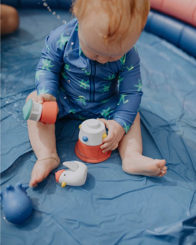 Itzy Stack & Squirt™ – Phare et animaux de bain -Jouets de bain- Boutique LeoLudo-Itzy Ritzy Canada