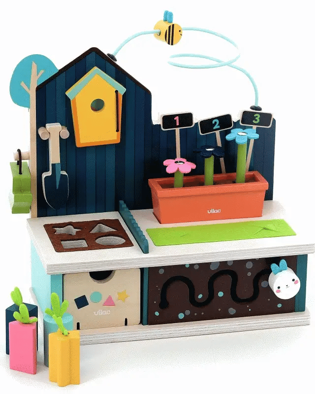 Jardin d’éveil en bois multi - activités - Jouets d'éveil - Boutique LeoLudo - Vilac