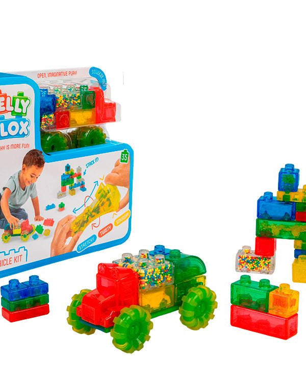 Jelly Blox - Ensemble de véhicules (35 pcs) -Jeux de construction- Boutique LeoLudo-Goliath