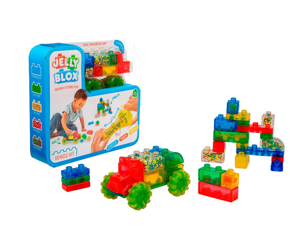 Jelly Blox - Ensemble de véhicules (35 pcs) -Jeux de construction- Boutique LeoLudo-Goliath