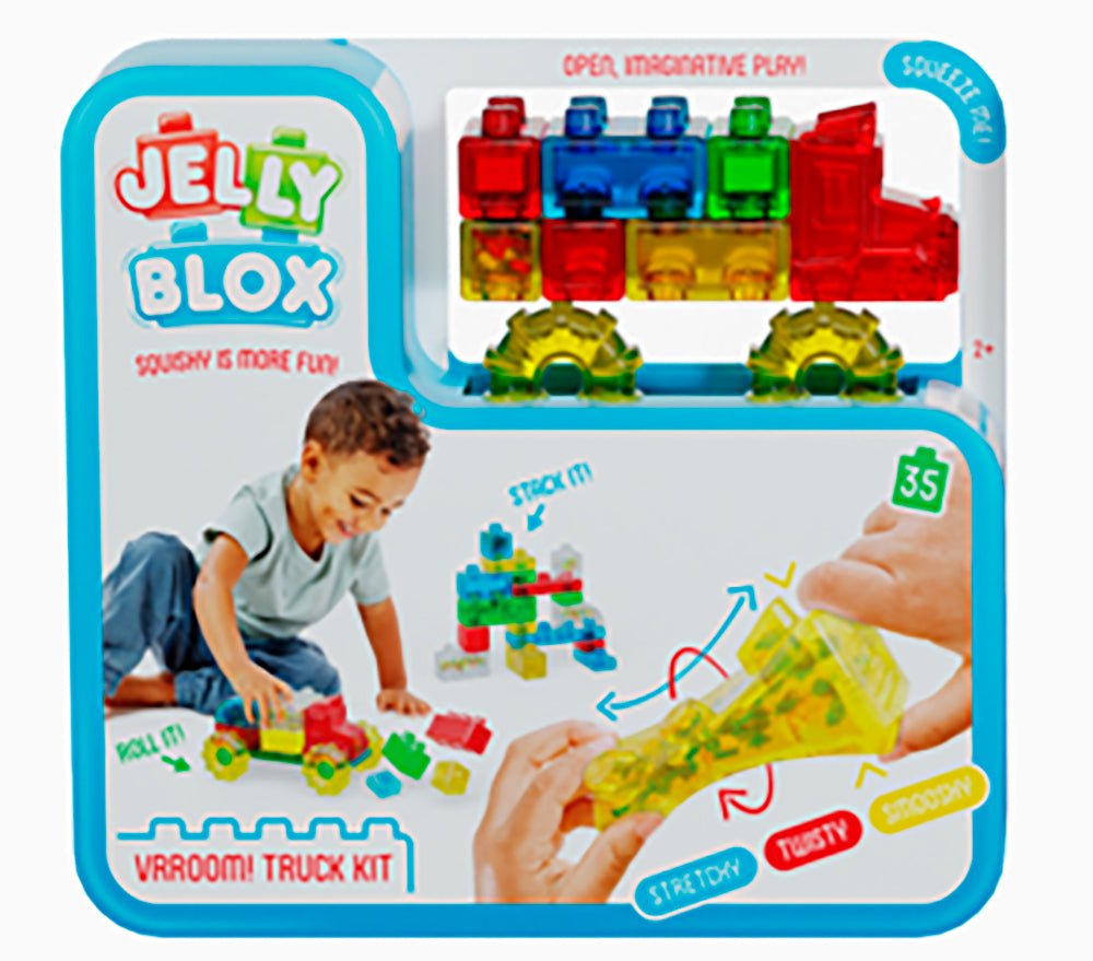 Jelly Blox - Ensemble Vrrrooom Camion (35 pièces) -Jeu de construction- Boutique LeoLudo-Jelly Blox