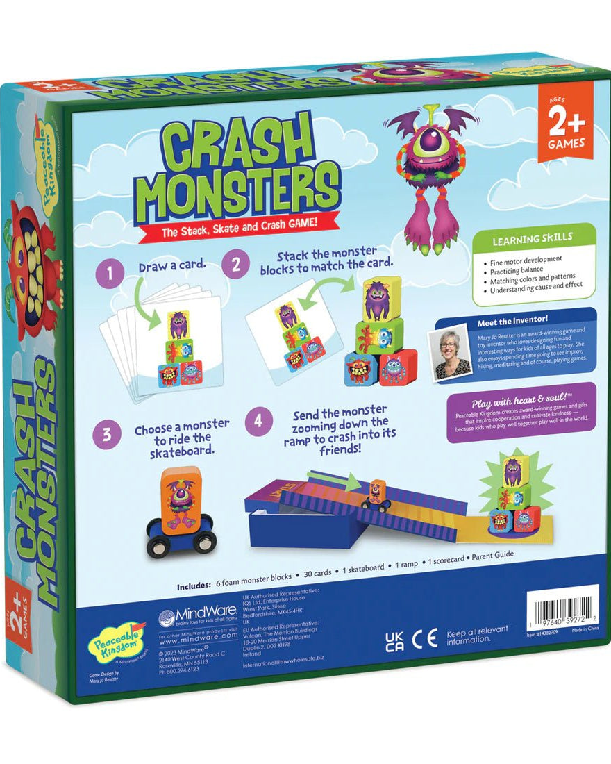 Jeu coopératif Crash Monsters – Peaceable Kingdom -Jeux de société- Boutique LeoLudo-Peaceable Kingdom