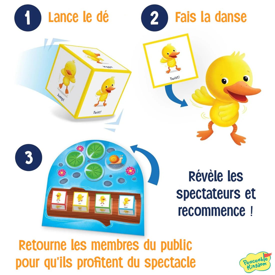 Jeu coopératif Danse, petit canard! -Jeux de société- Boutique LeoLudo-Peaceable Kingdom