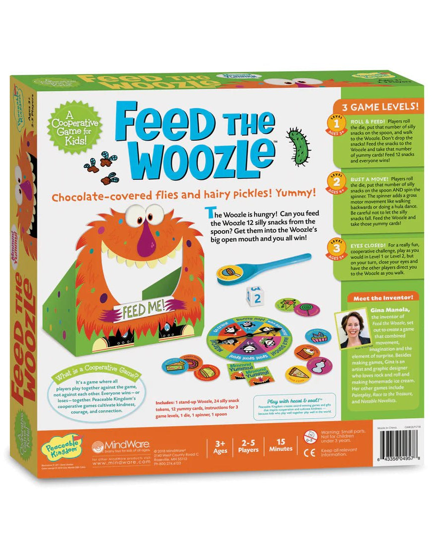 Jeu coopératif Nourris le Woozle! (Feed the Woozle) -Jeux de société- Boutique LeoLudo-Peaceable Kingdom