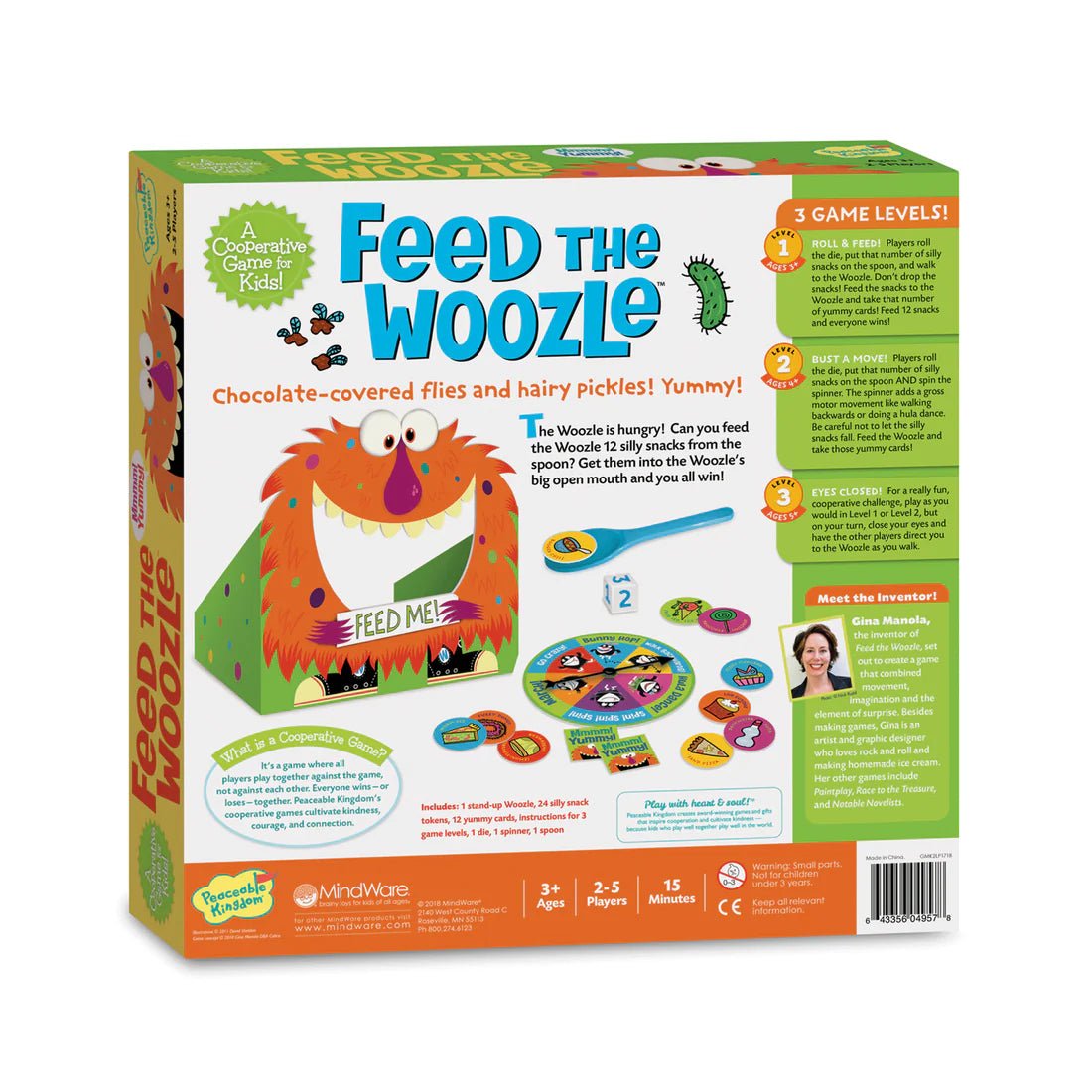 Jeu coopératif Nourris le Woozle! (Feed the Woozle) -Jeux de société- Boutique LeoLudo-Peaceable Kingdom