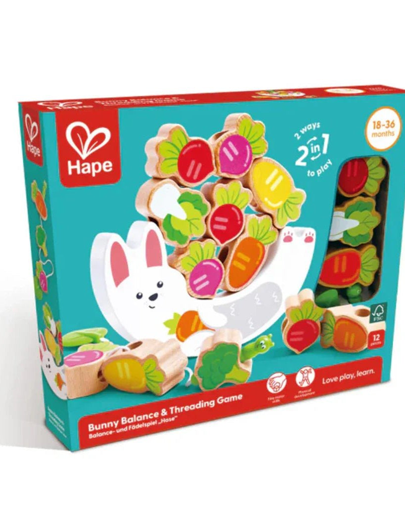 Jeu de balance 2 - en - 1 Lapin et Légumes - Jeux de manipulation - Boutique LeoLudo - Hape