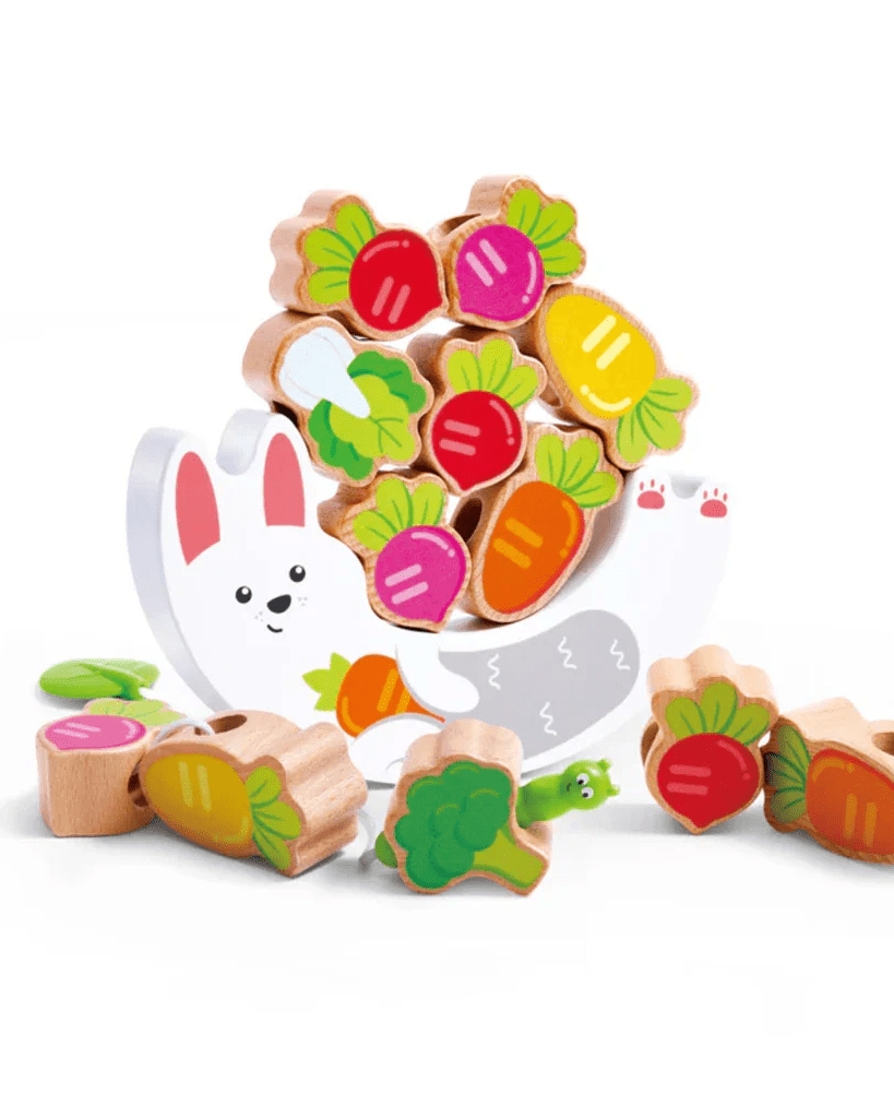 Jeu de balance 2 - en - 1 Lapin et Légumes - Jeux de manipulation - Boutique LeoLudo - Hape